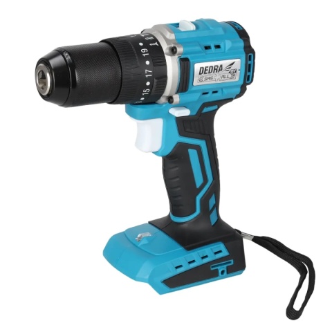 WIERTARKO-WKRĘTARKA AKUMULATOROWA BEZSZCZOTKOWA Z UDAREM DEDRA SAS+ALL DED7138 18V 50 Nm KOMPAKTOWA - BEZ AKUMULATORA