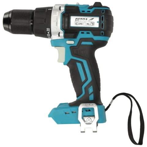 WIERTARKO-WKRĘTARKA AKUMULATOROWA BEZSZCZOTKOWA Z UDAREM DEDRA SAS+ALL DED7140 18V 85 Nm – BEZ AKUMULATORA