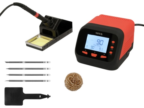 STACJA LUTOWNICZA NA GROT T12 YATO Z WYŚWIETLACZEM LCD Z FUNKCJĄ AUTOSLEEP 75W - YT-82462