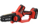 MINIPILARKA ŁAŃCUCHOWA YATO 18V, PROWADNICA 6'' GAŁĘZIÓWKA - AKUMULATOR 2 AH