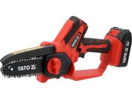 MINIPILARKA ŁAŃCUCHOWA YATO 18V, PROWADNICA 6'' GAŁĘZIÓWKA - AKUMULATOR 2 AH - YT-828113
