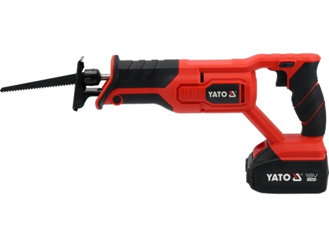 PIŁA SZABLASTA LISICA BEZSZCZOTKOWA YATO 18V - AKUMULATOR 4 AH