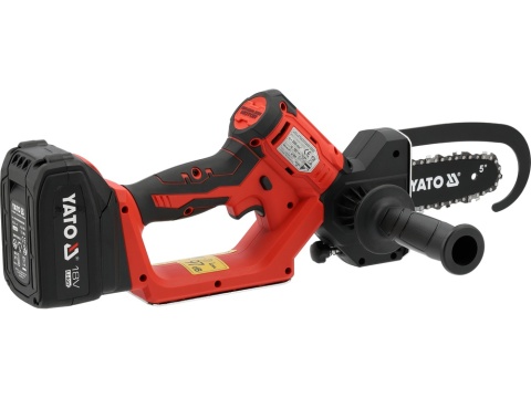 PILARKA ŁAŃCUCHOWA CIESIELSKA YATO 18V Z SILNIKIEM BEZSZCZOTKOWYM - AKUMULATOR 4 AH