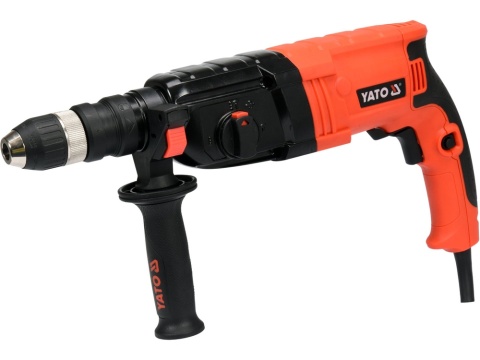 MŁOTOWIERTARKA YATO 850W Z WYMIENNĄ GŁOWICĄ I METALOWĄ OBUDOWĄ - YT-82122