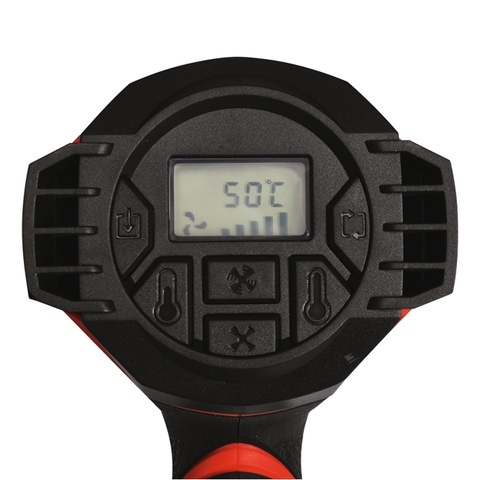 OPALARKA YATO 1600W 50–650°C, 2 BIEGI, REG. TEMP, LCD + PAMIĘĆ USTAWIEŃ - YT-82296