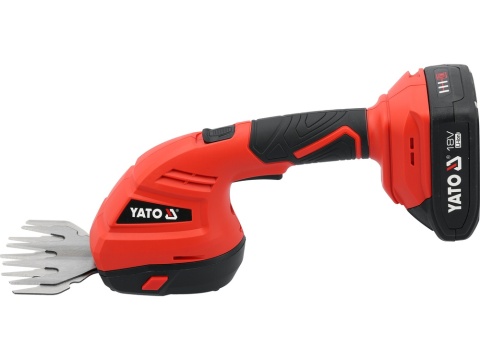 NOŻYCE DO TRAWY I ŻYWOPŁOTU YATO 18V, 2 AH + ŁADOWARKA, BRUSHLESS - YT-828335