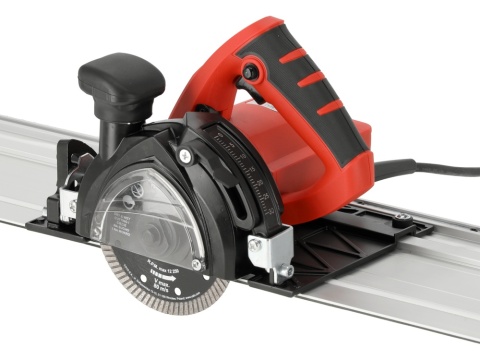 PRZECINARKA DO GRESU YATO Z PROWADNICĄ, FAZOWANIE 0–45° + ODCIĄG PYŁU, 125 MM 1400W - YT-821591