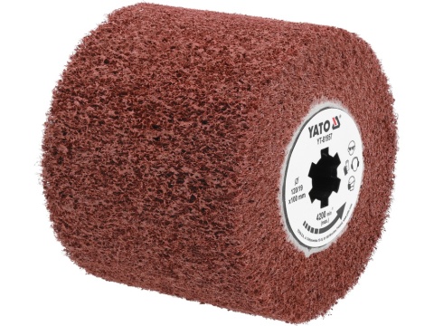 SZCZOTKA DO SATYNIARKI YATO WŁÓKNINA P120 120×100×19 - YT-81957