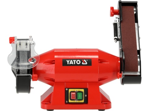 SZLIFIERKA STOŁOWA / TAŚMOWA YATO 520W (150 × 32 MM) Z MIEDZIANYM UZWOJENIEM - YT-822110