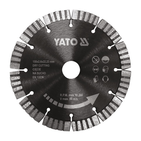 BRUZDOWNICA YATO 1800W 150 MM (W ZESTAWIE 2x TARCZA) - YT-82016