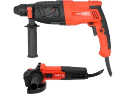 ZESTAW YATO - MŁOT SDS PLUS 3,2J / SZLIFIERKA KĄTOWA 750W - YT-821200