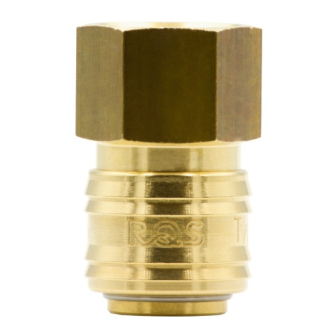 SZYBKOZŁĄCZE - GNIAZDO PNEUMATYCZNE MOSIĘŻNE RQS GW. WEW. 1/4" - 26KAIW13MPX