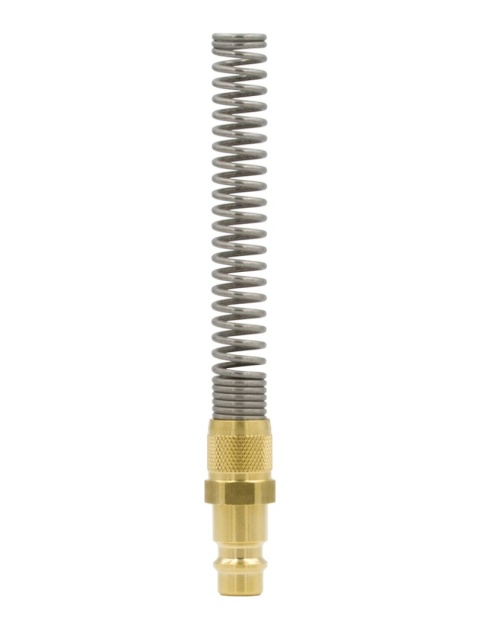 WTYCZKA PNEUMATYCZNA MOSIĘŻNA RQS NA WĄŻ 6x8 MM ZE SPRĘŻYNĄ - 26SFKK08MXX