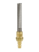 WTYCZKA PNEUMATYCZNA MOSIĘŻNA RQS NA WĄŻ 8x10 MM ZE SPRĘŻYNĄ - 26SFKK10MXX