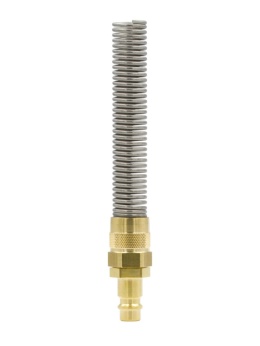 WTYCZKA PNEUMATYCZNA MOSIĘŻNA RQS NA WĄŻ 9x12 MM ZE SPRĘŻYNĄ - 26SFKK12MXX