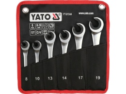 ZESTAW KLUCZY PÓŁOTWARTYCH Z GRZECHOTKĄ YATO 8-19 MM (6 el.) - YT-01344
