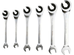 ZESTAW KLUCZY PÓŁOTWARTYCH Z GRZECHOTKĄ YATO 8-19 MM (6 el.) - YT-01344