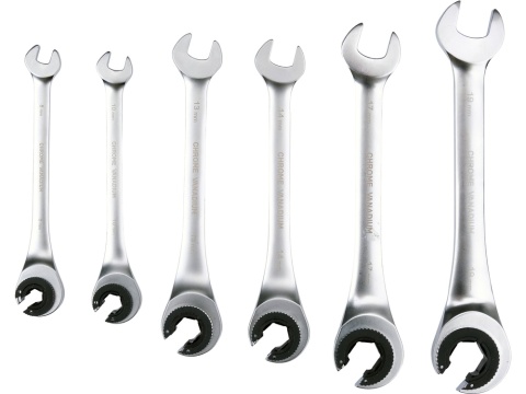 ZESTAW KLUCZY PÓŁOTWARTYCH Z GRZECHOTKĄ YATO 8-19 MM (6 el.) - YT-01344