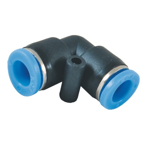 ZŁĄCZKA WTYKOWA KĄTOWA DWUSTRONNA, KOLANKO TYPU L 90° RQS 6 MM – 6 MM, TEKALAN - RQSL 60
