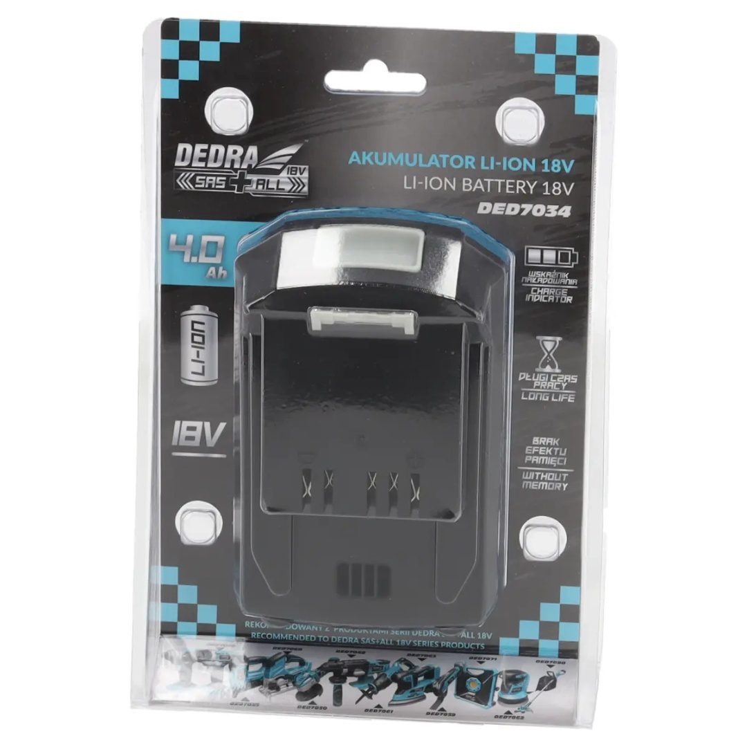 AKUMULATOR / BATERIA DEDRA SAS+ALL 4.0Ah Li-Ion 18V - DED7034 - obrazek 6