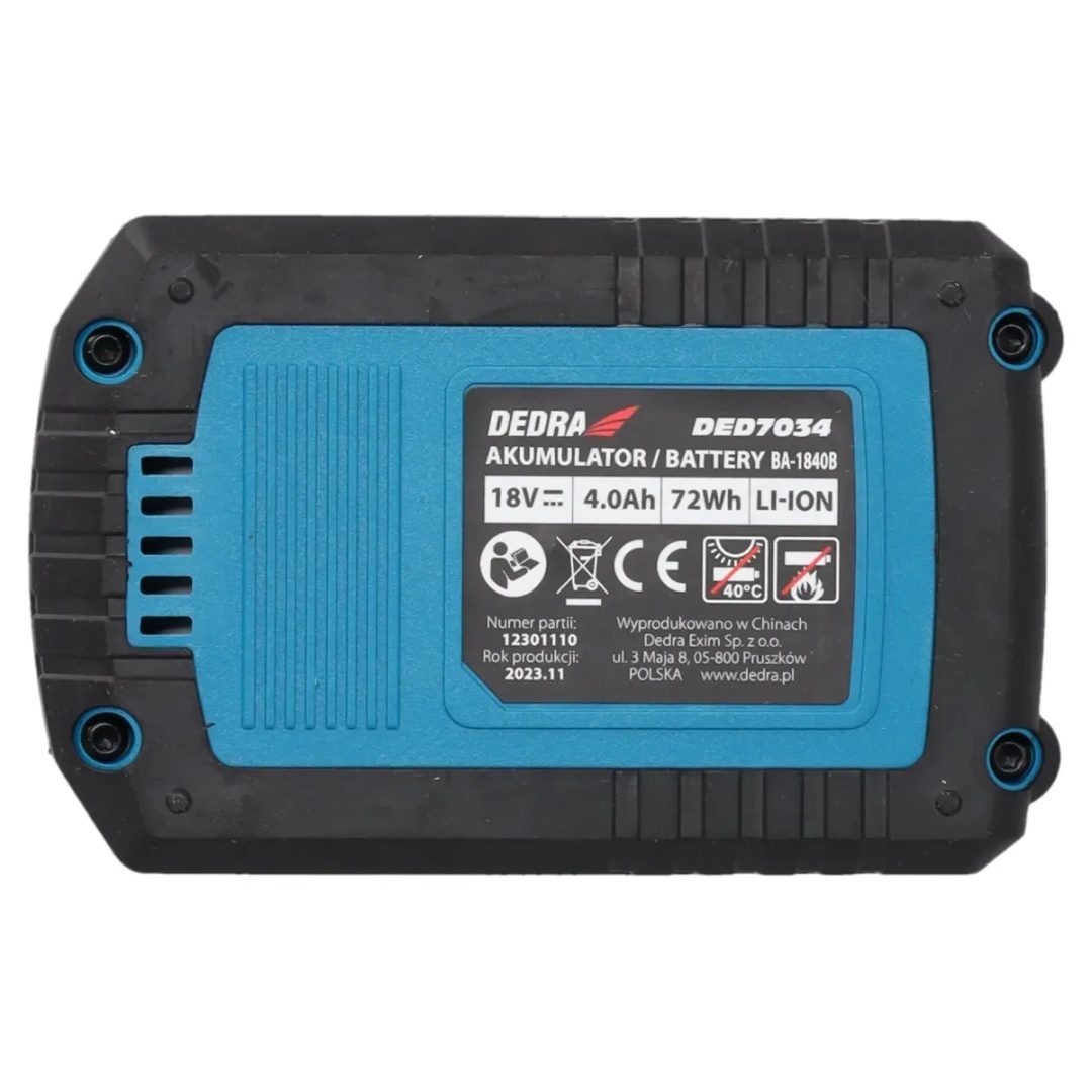 AKUMULATOR / BATERIA DEDRA SAS+ALL 4.0Ah Li-Ion 18V - DED7034 - obrazek 7