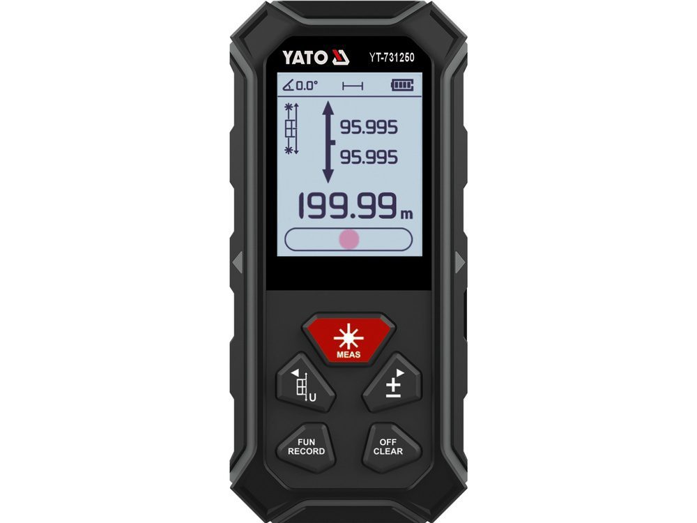 DALMIERZ LASEROWY DWUKIERUNKOWY YATO - ZAKRES 0,05-100 M / 200 M W DWÓCH KIERUNKACH - YT-731250