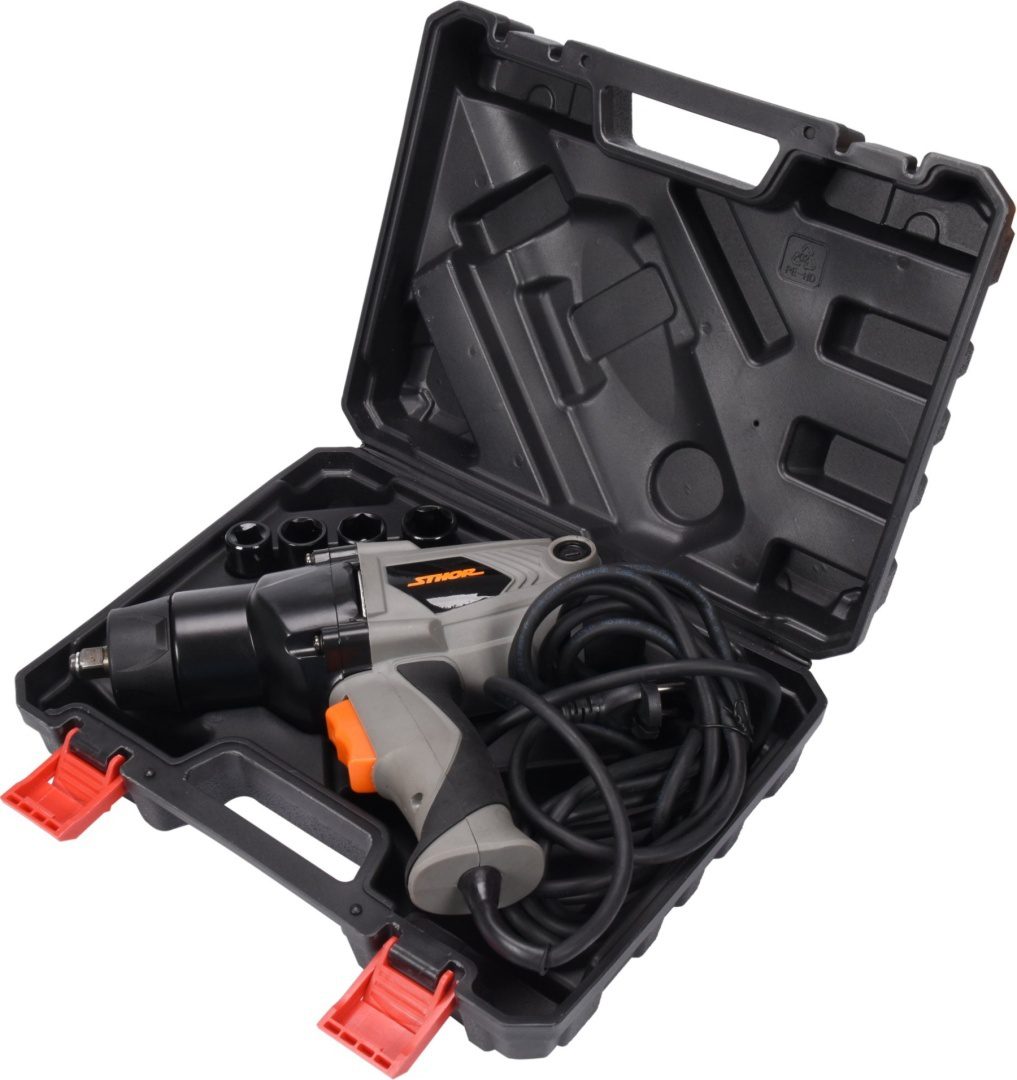 Elektryczny klucz udarowy 1/2" 1100W/450NM STHOR + NASADKI - 57092 - obrazek 3