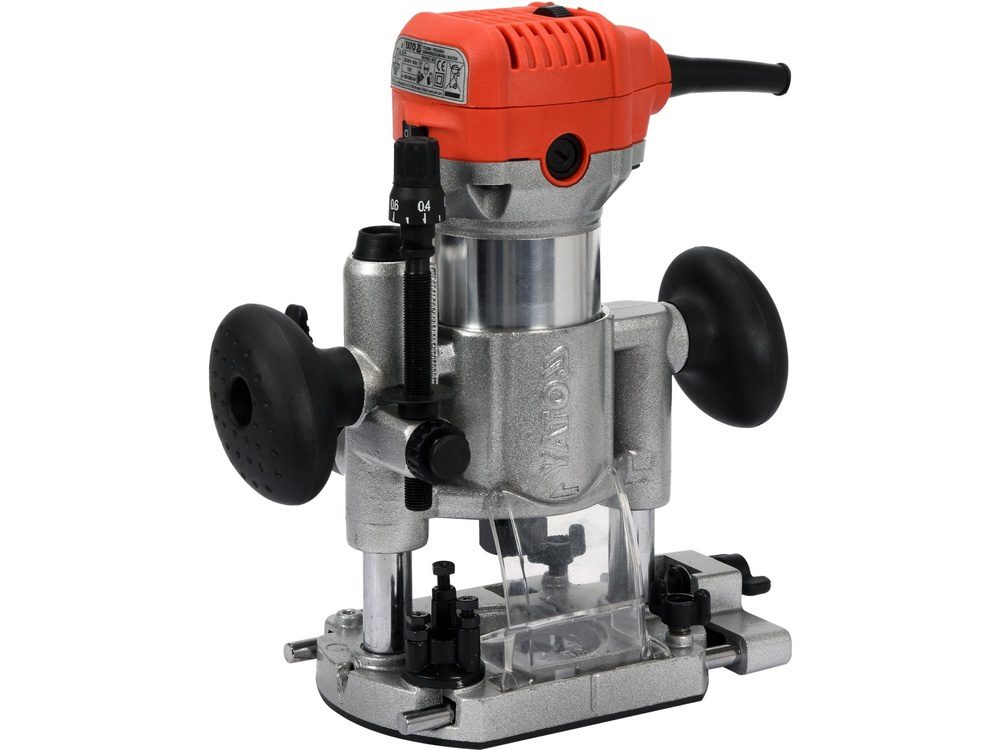 FREZARKA KRAWĘDZIOWA YATO 710W DO LAMINATÓW + SANKI PROWADZĄCE, NA FREZY 6 MM I 8 MM - YT-82390