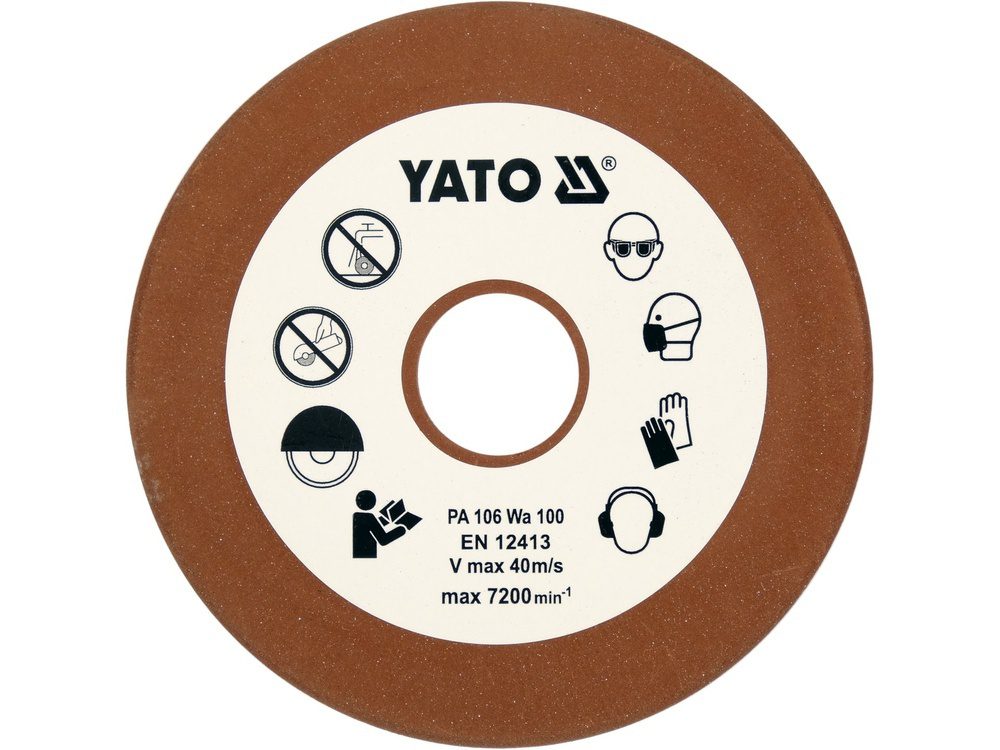 KAMIEŃ DO OSTRZAŁKI ŁAŃCUCHÓW YATO 108×23×3,2 MM, P100 - YT-84991