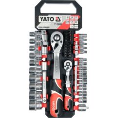 KOMPLET NASADEK Z AKCESORIAMI YATO 1/4" + 1/2" (51 el.) - YT-38680