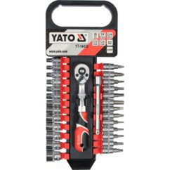 KOMPLET NASADEK Z AKCESORIAMI YATO 1/4" (28 el.) - YT-14433