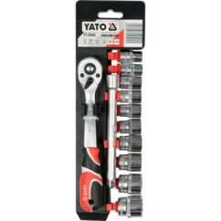 KOMPLET NASADEK Z AKCESORIAMI YATO 3/8" (12 el.) - YT-38683