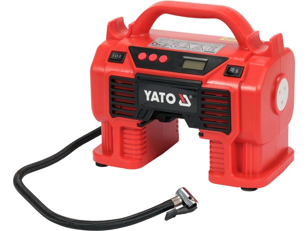 KOMPRESOR SAMOCHODOWY YATO 18V, 11 BAR, 12 L/MIN - BEZ AKUMULATORA - YT-23248