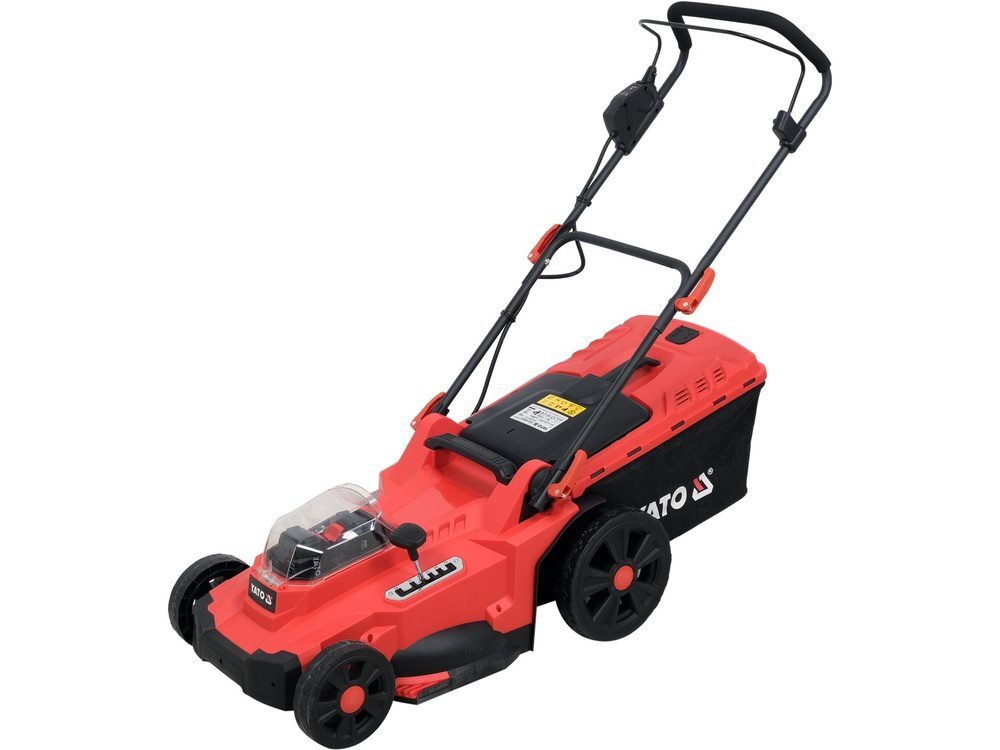KOSIARKA AKUMULATOROWA YATO 36V, 43 CM - 2 x AKUMULATOR 4 AH + PODWÓJNA ŁADOWARKA - YT-85224