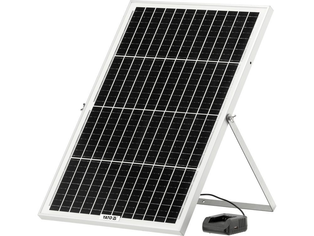 ŁADOWARKA SOLARNA I SAMOCHODOWA YATO 18V 2A - YT-828504