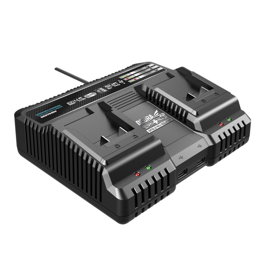 ŁADOWARKA SZYBKA PODWÓJNA DEDRA SAS+ALL (2×4,5A) - DED7039V