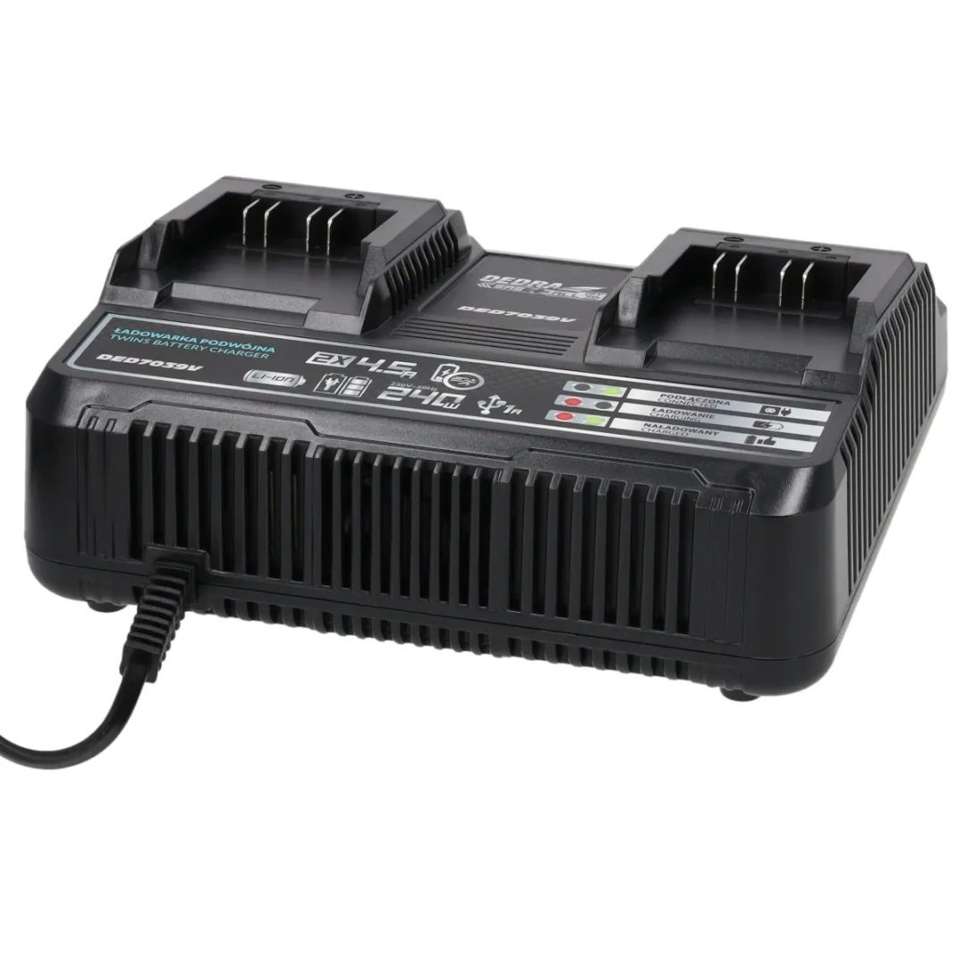 ŁADOWARKA SZYBKA PODWÓJNA DEDRA SAS+ALL (2×4,5A) - DED7039V - obrazek 2