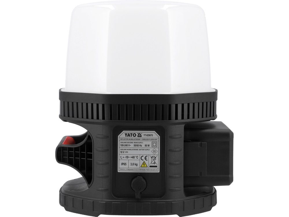 REFLEKTOR LED YATO 18V 10000 LM 360° - BEZ AKUMULATORA - YT-829670 - obrazek 3