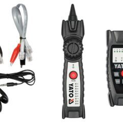 LOKALIZATOR KABLI I TESTER PRZEWODÓW SIECIOWYCH RJ11 RJ45 YATO - ODPORNY NA ZAKŁÓCENIA - YT-73137