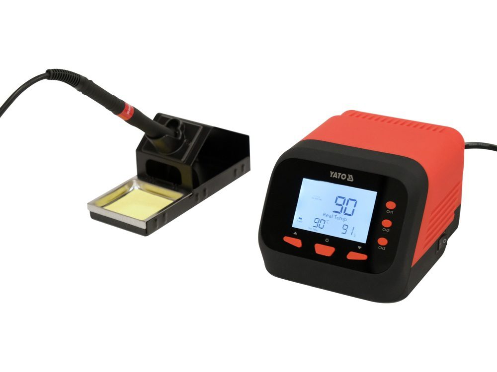 STACJA LUTOWNICZA NA GROT T12 YATO Z WYŚWIETLACZEM LCD Z FUNKCJĄ AUTOSLEEP 75W - YT-82462 - obrazek 2