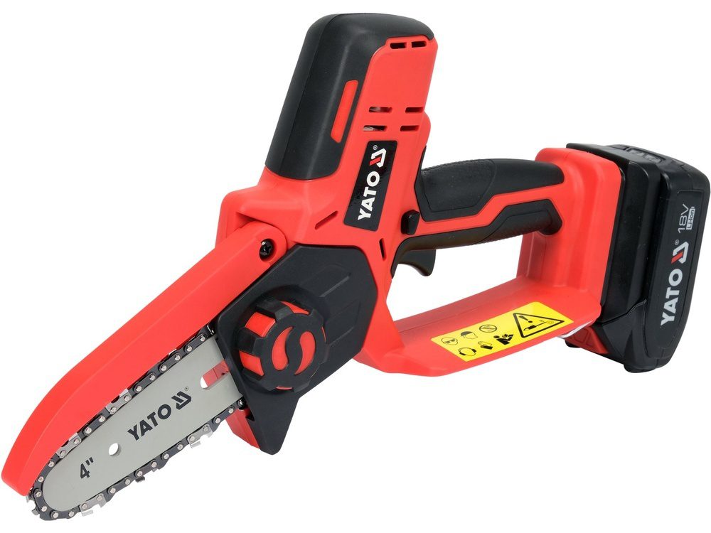 MINIPILARKA ŁAŃCUCHOWA YATO 18V, PROWADNICA 4'' - AKUMULATOR 2 AH - YT-828135