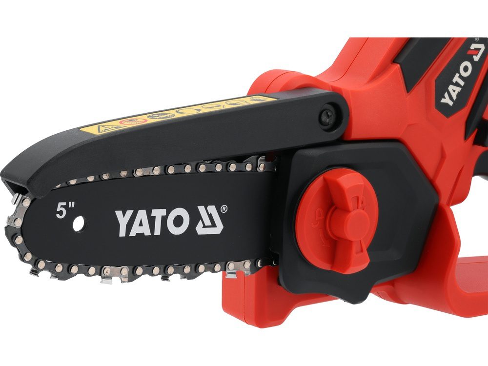 MINIPILARKA ŁAŃCUCHOWA YATO 18V, PROWADNICA 5'' GAŁĘZIÓWKA - AKUMULATOR 2 AH - YT-828113 - obrazek 5