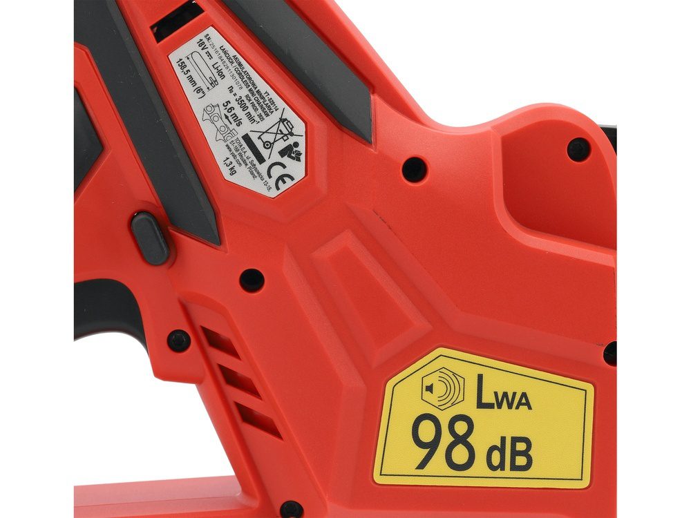 MINIPILARKA ŁAŃCUCHOWA YATO 18V, PROWADNICA 5'' GAŁĘZIÓWKA - AKUMULATOR 2 AH - YT-828113 - obrazek 8