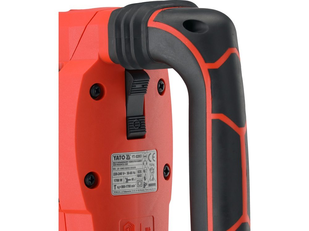 MŁOT WYBURZENIOWY YATO 1700W SDS MAX, HEAVY DUTY - YT-82003 - obrazek 7