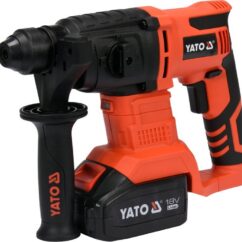MŁOTOWIERTARKA YATO 18V SDS PLUS 2J Z PODKUWANIEM - AKUMULATOR 3 AH - YT-82770