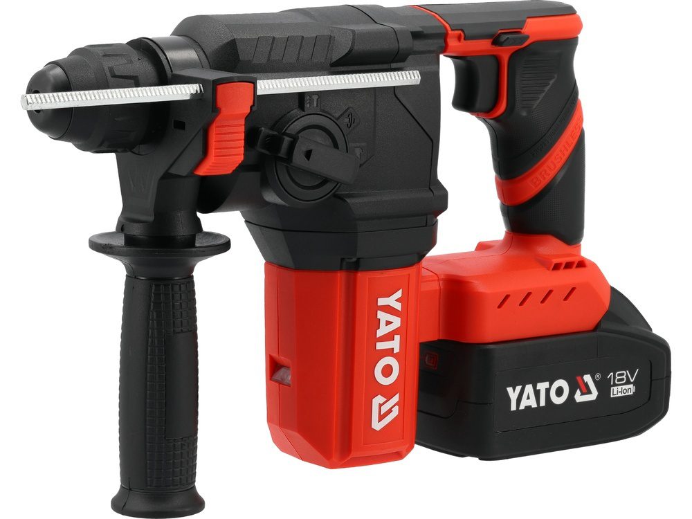 MŁOTOWIERTARKA YATO BEZSZCZOTKOWA 18V SDS PLUS 2,5J - 2 x AKUMULATOR 4 AH - YT-827722