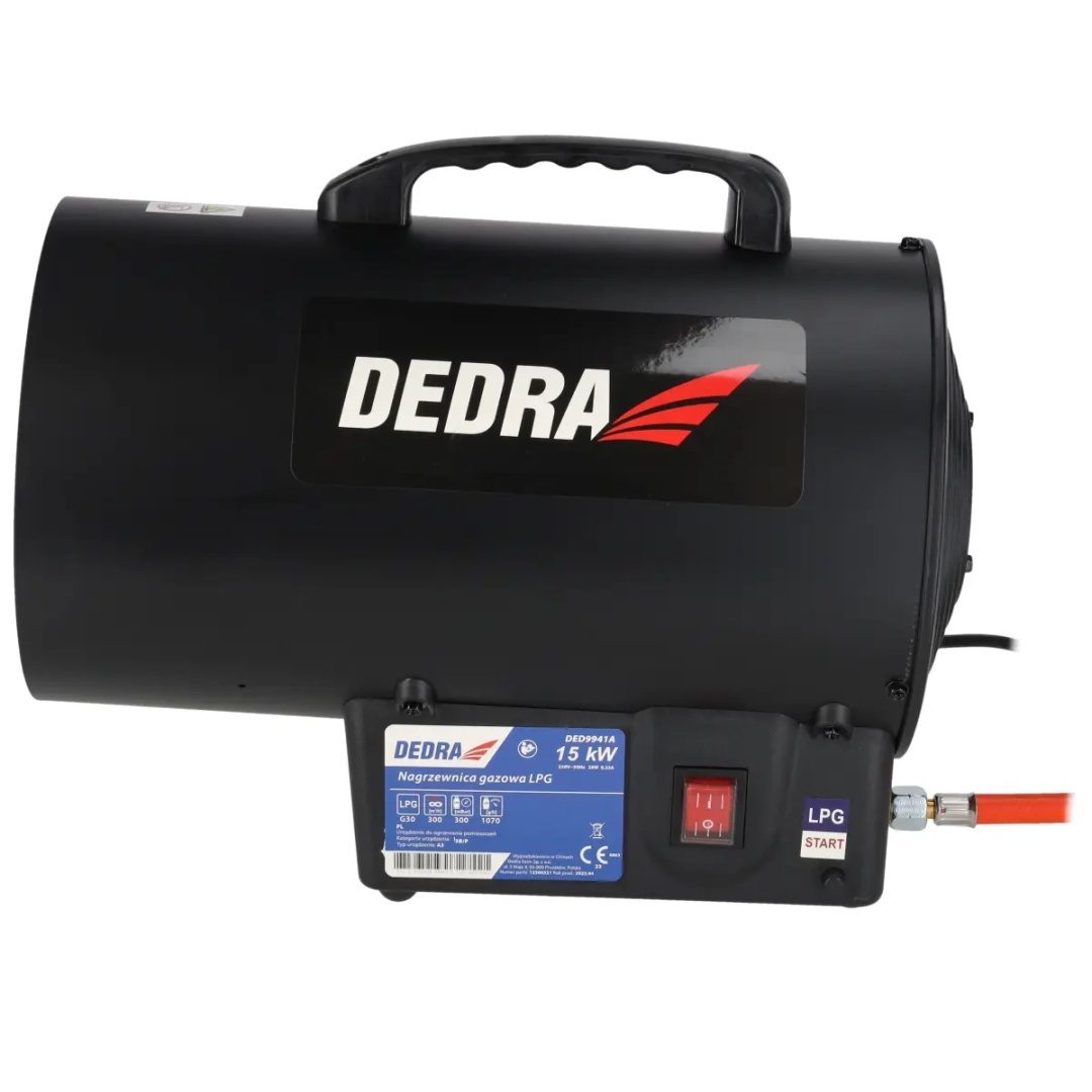 NAGRZEWNICA GAZOWA DEDRA 15 kW CZARNA - DED9941A