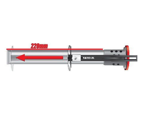 NÓŻ TERMICZNY YATO DO STYROPIANU, PCV, PP 220W - YT-82190 - obrazek 2