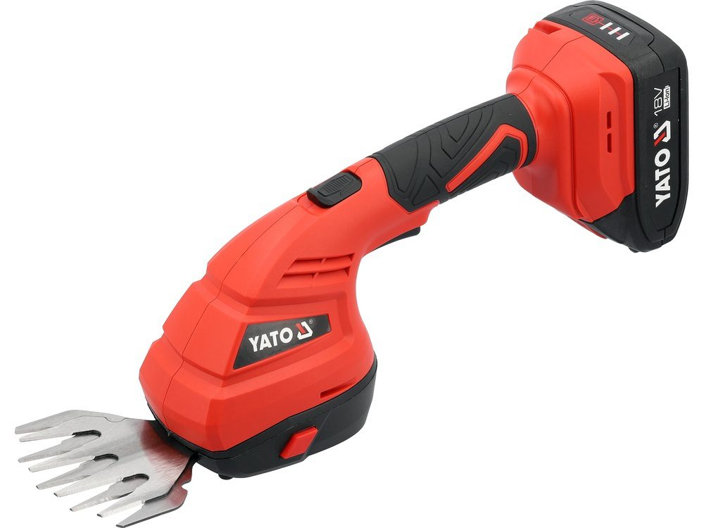 NOŻYCE DO TRAWY I ŻYWOPŁOTU YATO 18V, 2 AH + ŁADOWARKA, BRUSHLESS - YT-828335
