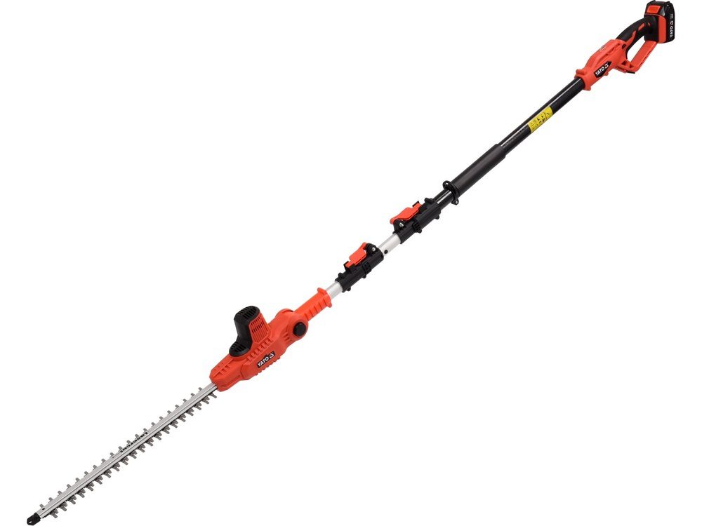 NOŻYCE DO ŻYWOPŁOTU AKUMULATOROWE YATO 18V, 42 CM, TELESKOPOWE - AKUMULATOR 2.0 AH - YT-82834